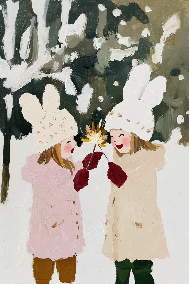 Arte da parete per cameretta, illustrazione astratta contemporanea per bambini tela con Cornice a cassetta da Little Lila