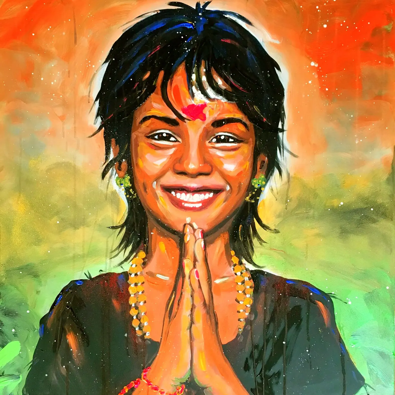 Namasté pellicola backlit da Happy 😃 Art 🎨 by Christine Schnoell