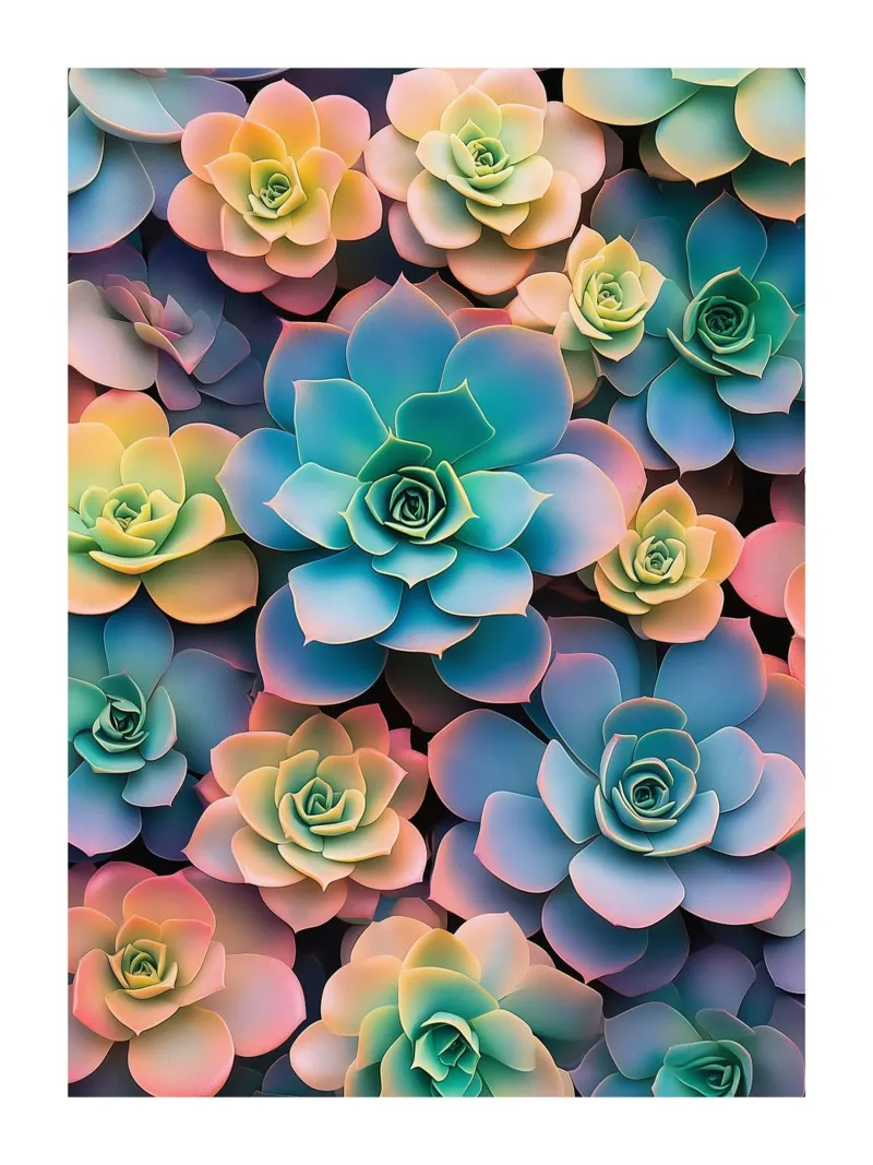 Succulente Arc-en-Ciel carta hahnemühle da Flora & Horizon