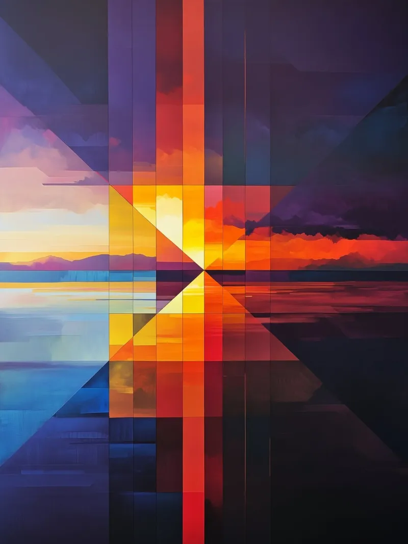 Landshapes 2 poster con telaio in alluminio da The Quiet Senju