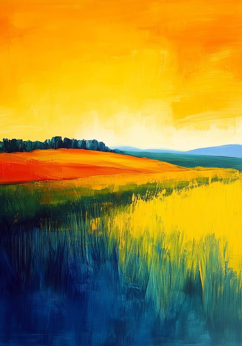 Paesaggio moderno di astrazione poster da Justyna Jaszke JBJart