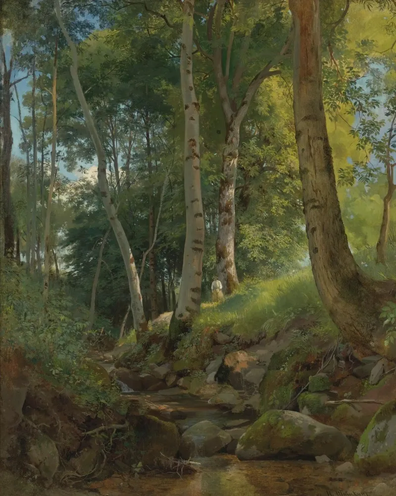 Ivan Shishkin - Il ruscello pellicola backlit da William Store