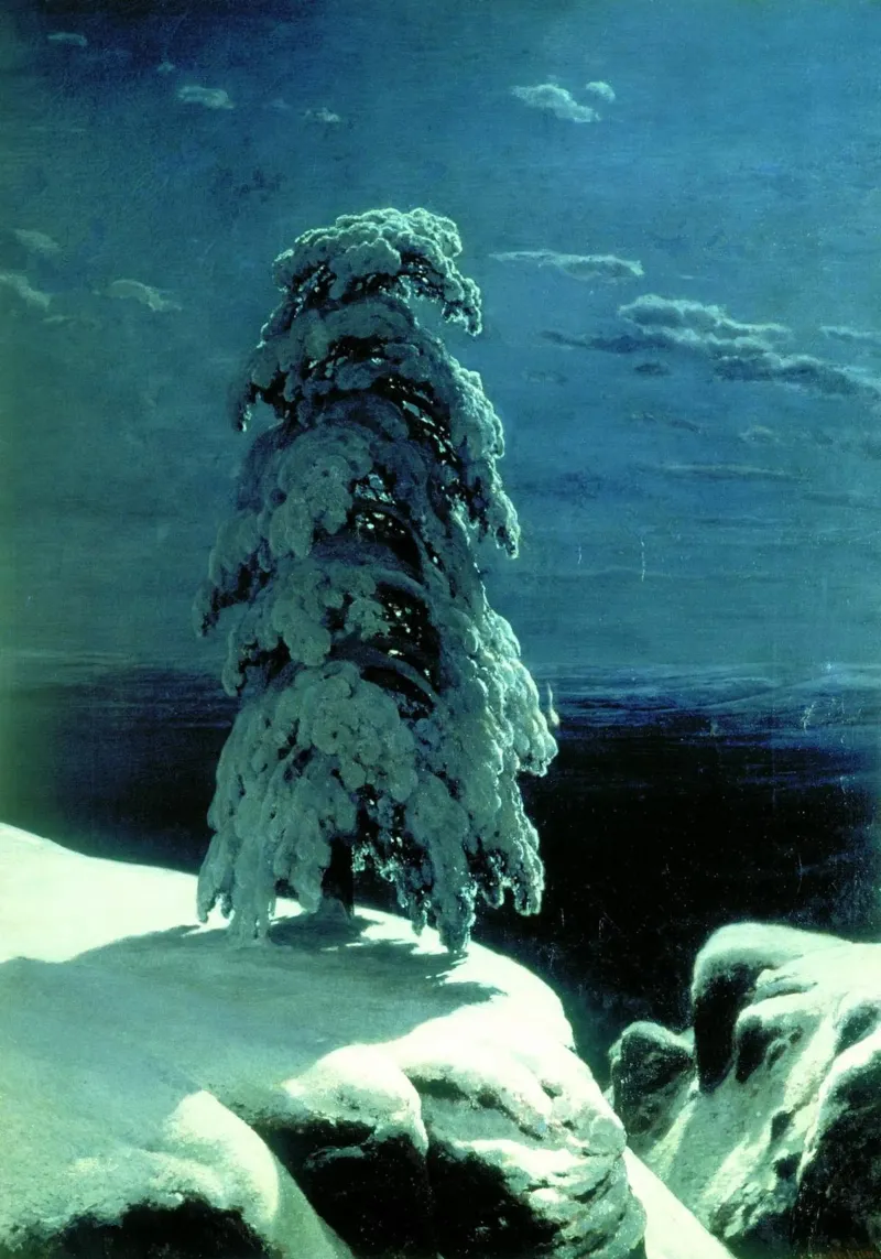 Ivan Shishkin - Nel selvaggio nord (1891) poster con telaio in plastica da William Store