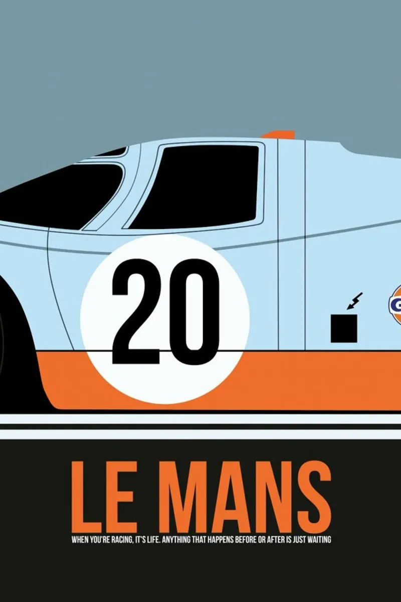 Le Mans Poster 2 carta hahnemühle da Naxart