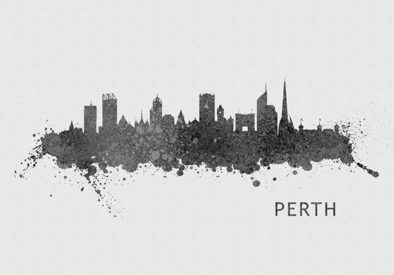 Perth Australia poster con telaio in plastica da Travelstudio