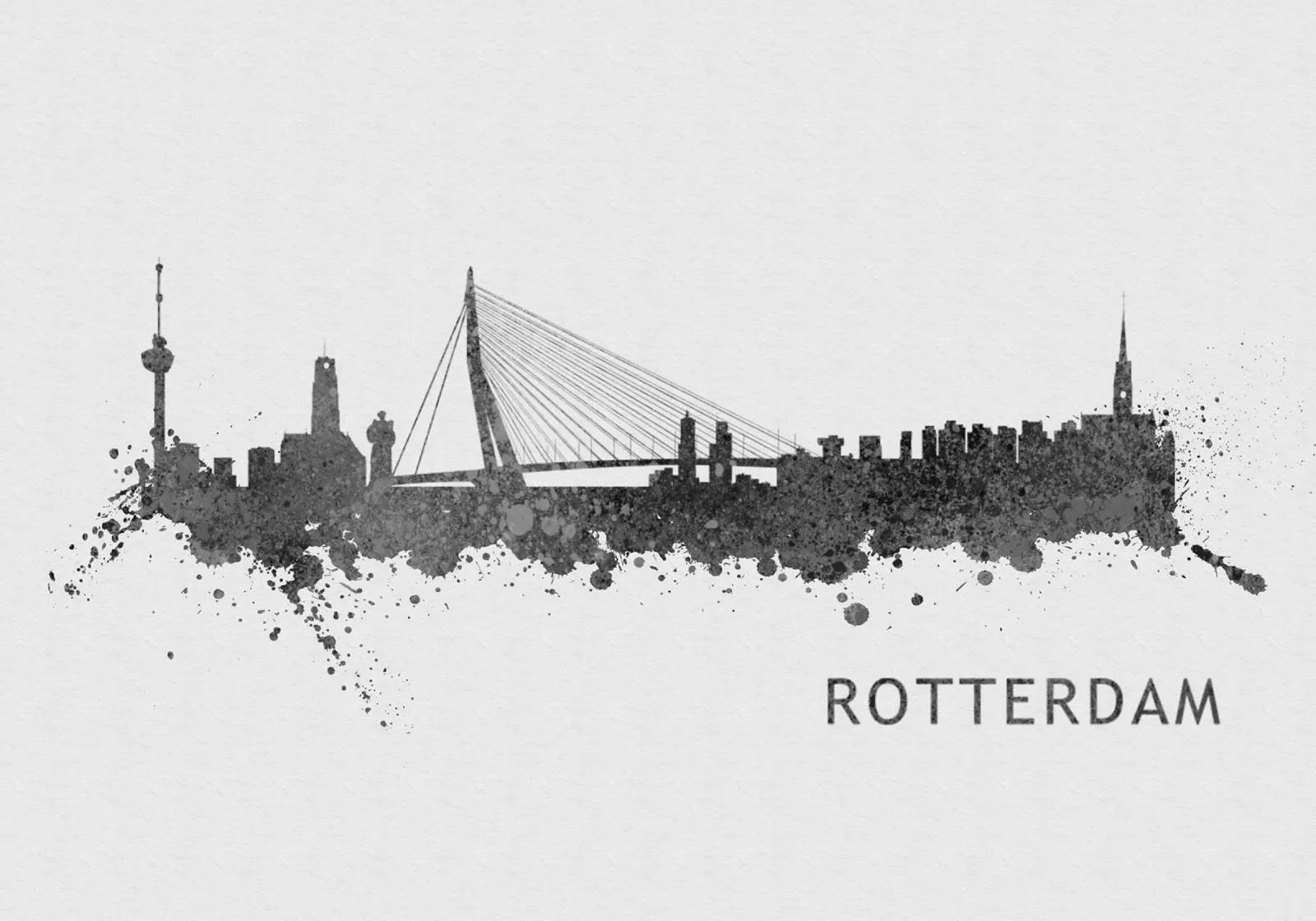 Rotterdam Netherlands pellicola backlit da Travelstudio
