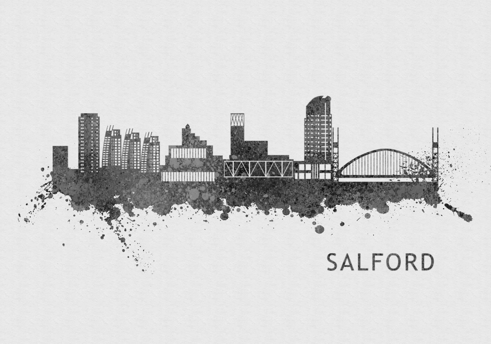 Salford England Poster von Travelstudio