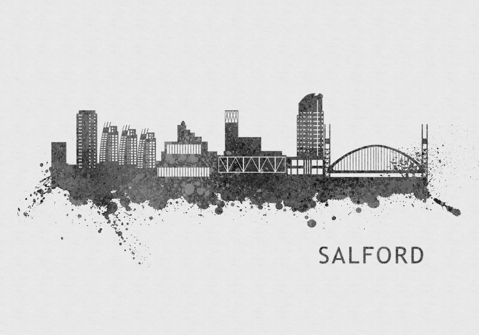 Salford England poster da Travelstudio