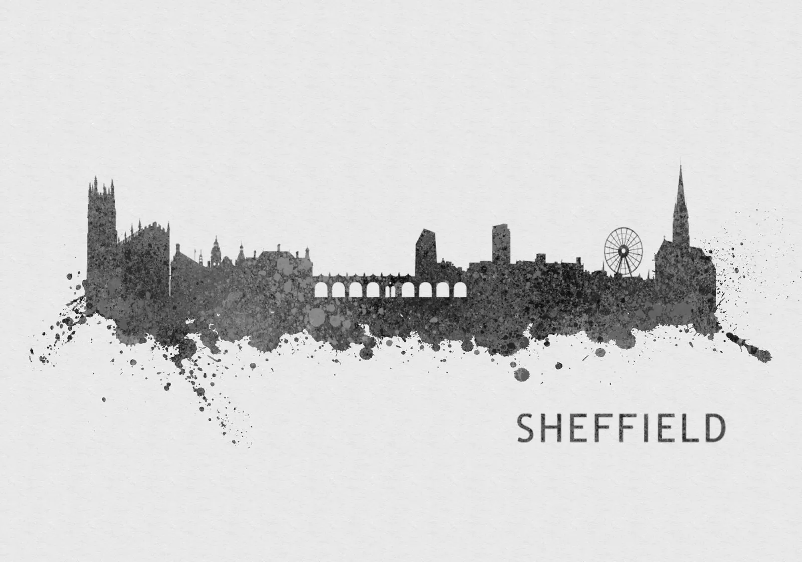 Sheffield England poster da Travelstudio