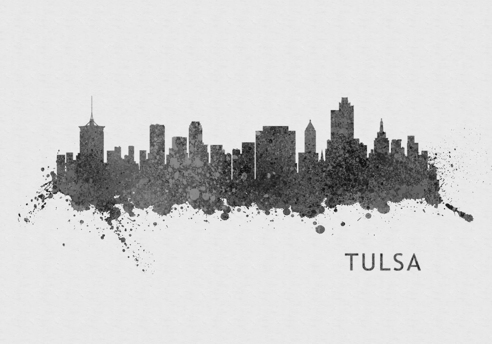 Tulsa Oklahoma poster da Travelstudio
