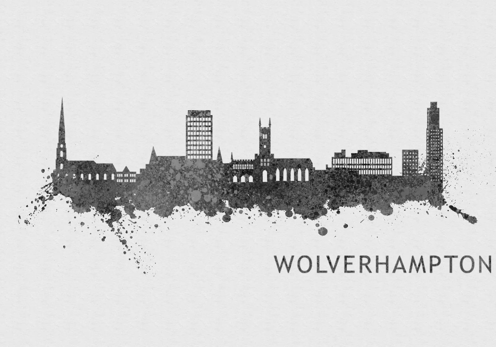 Wolverhampton England poster da Travelstudio