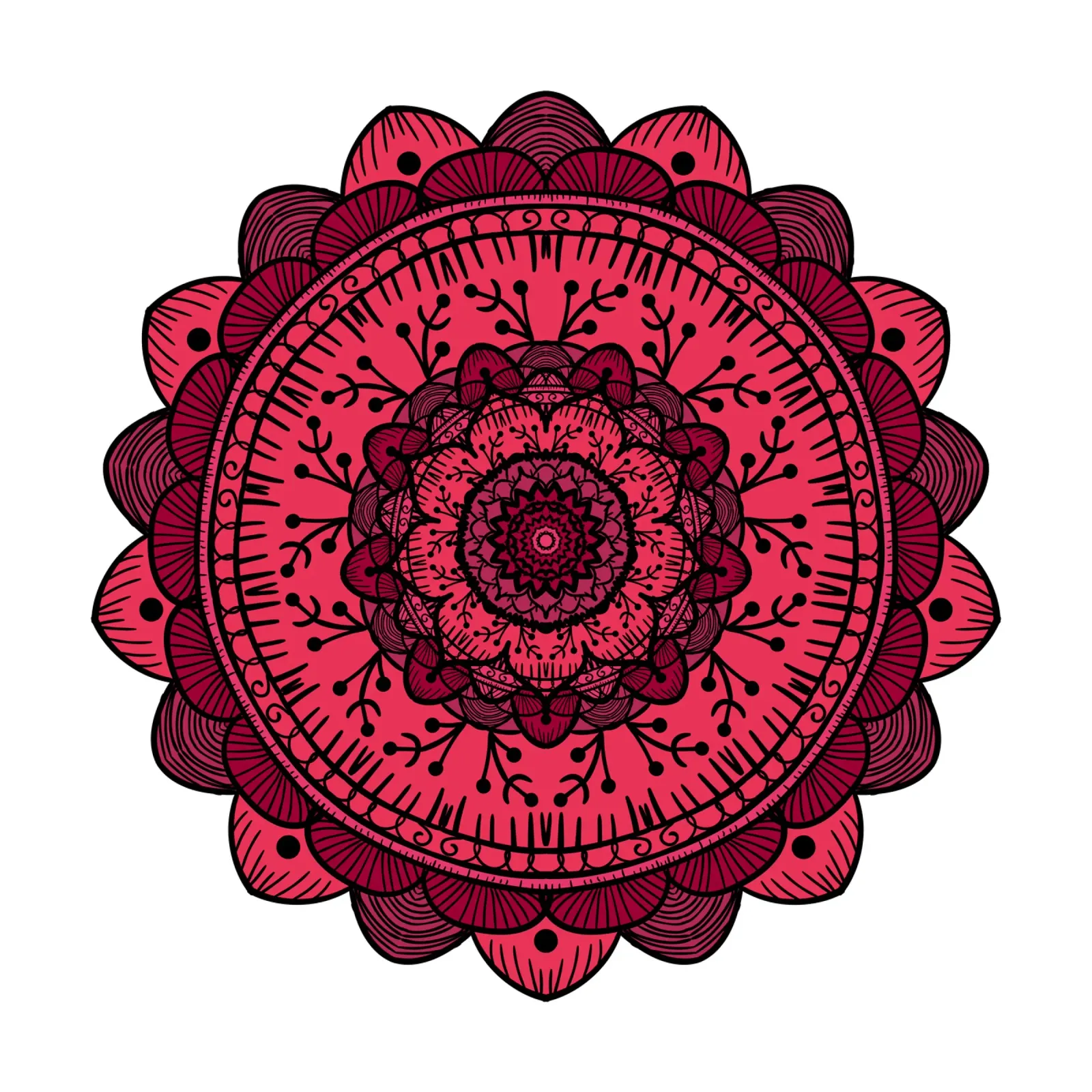 Mandala colorato pellicola backlit da Spiritual Touch
