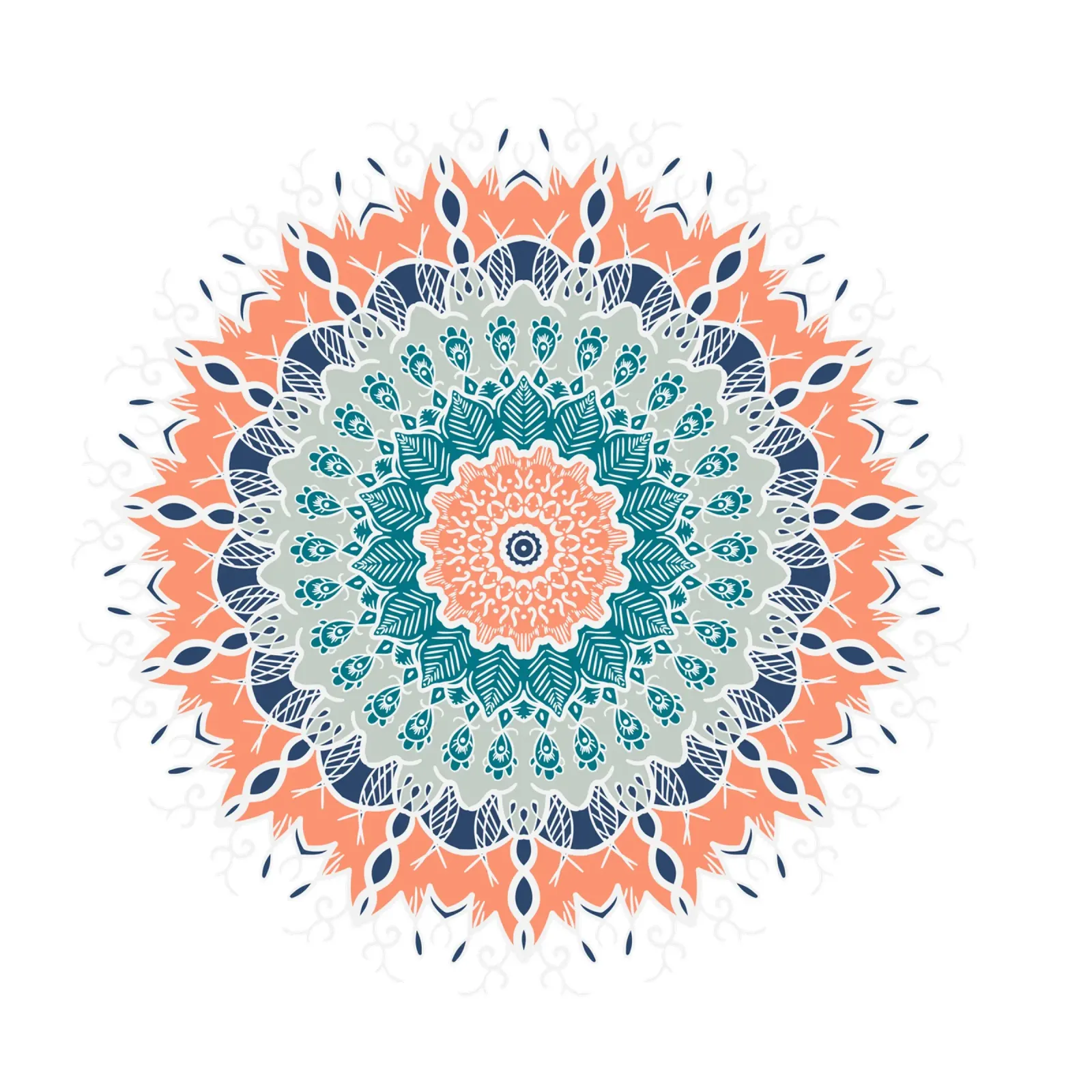 Mandala colorato pellicola backlit da Spiritual Touch