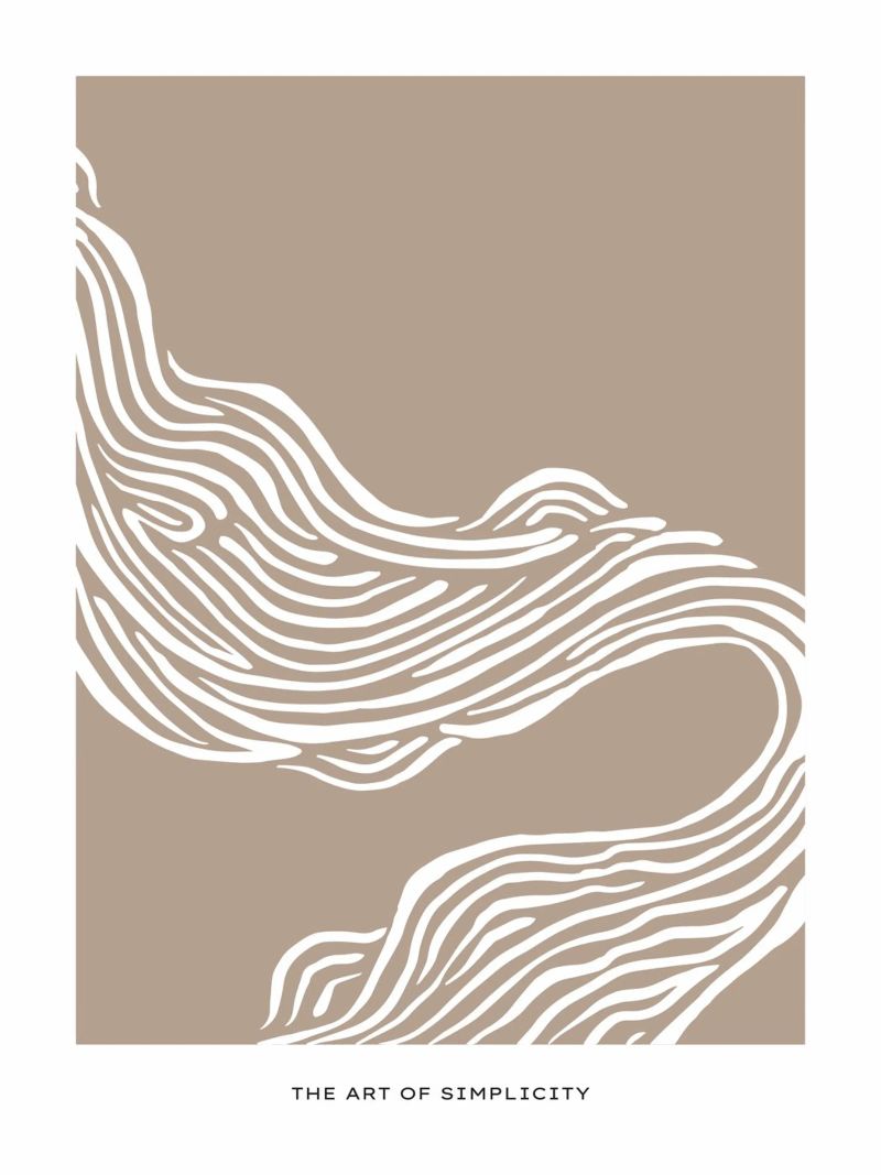 The Art Of Simplicity No 01 Poster von treechild
