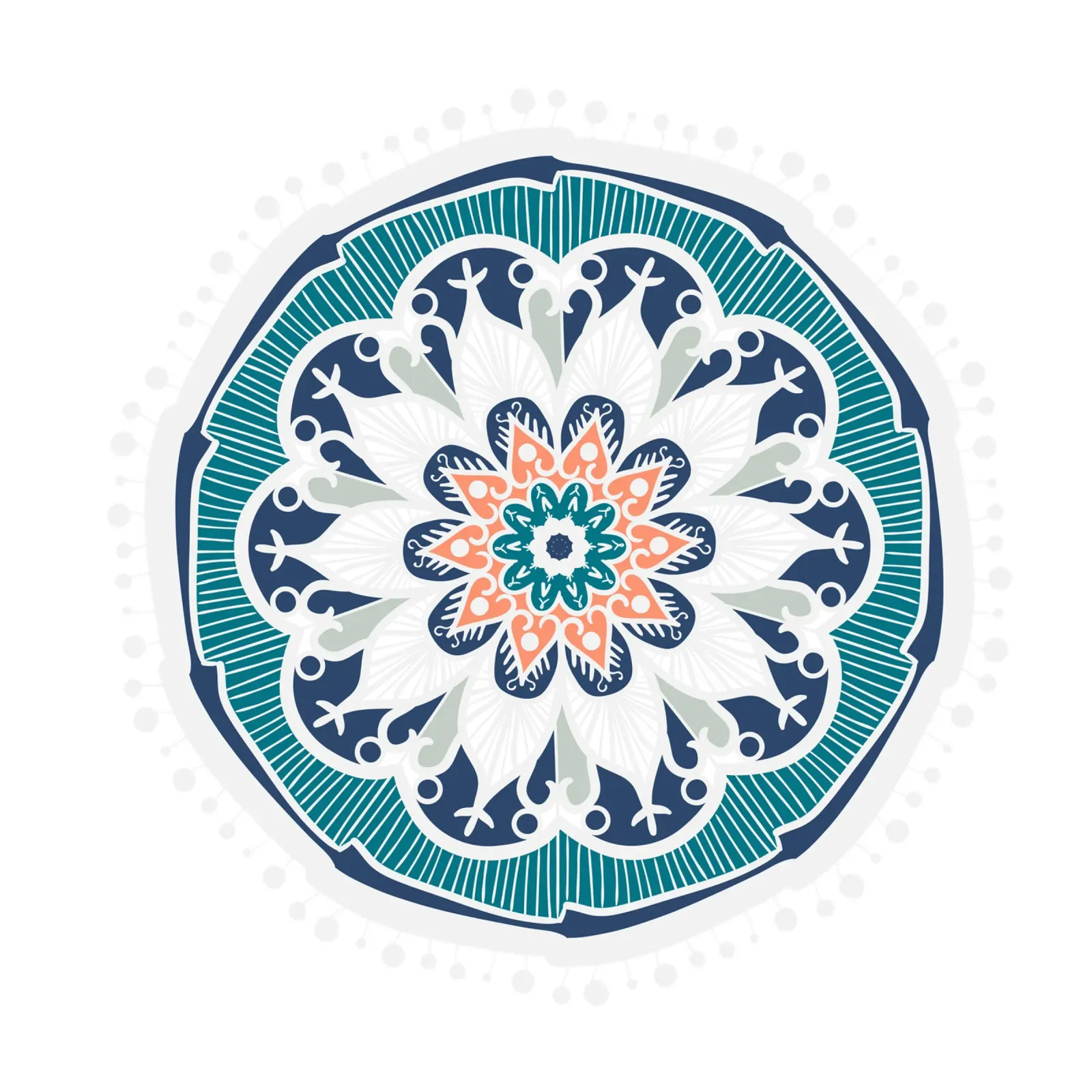 Mandala colorato pellicola backlit da Spiritual Touch