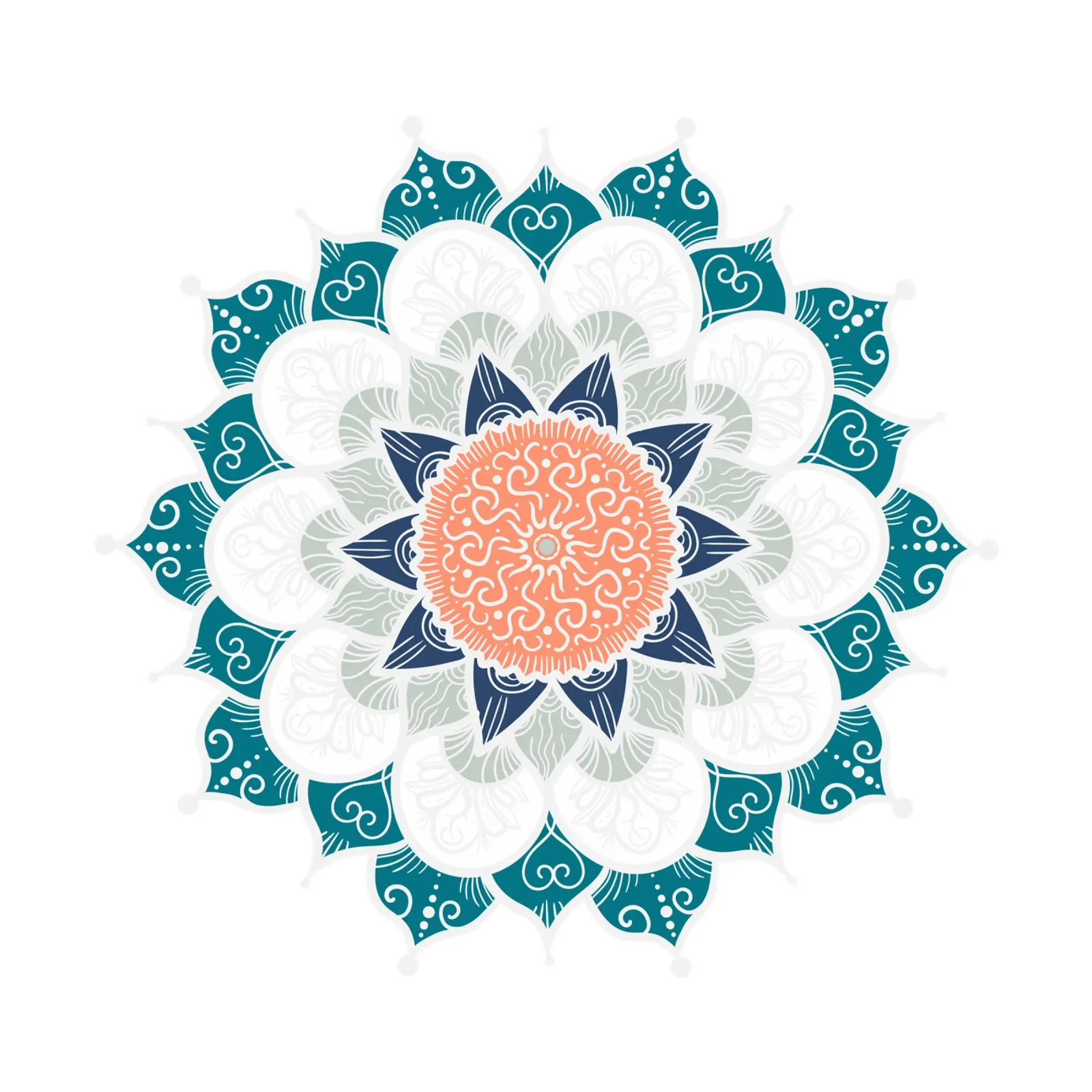 Mandala colorato pellicola backlit da Spiritual Touch