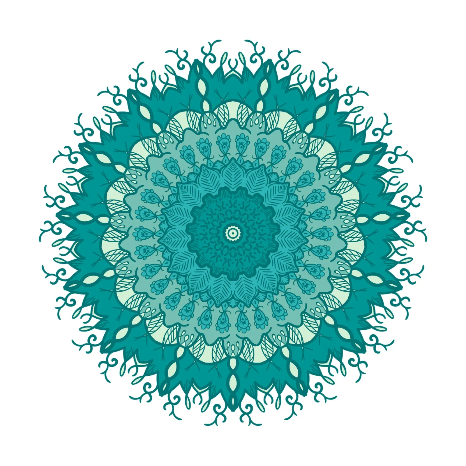 Mandala colorato pellicola backlit da Spiritual Touch
