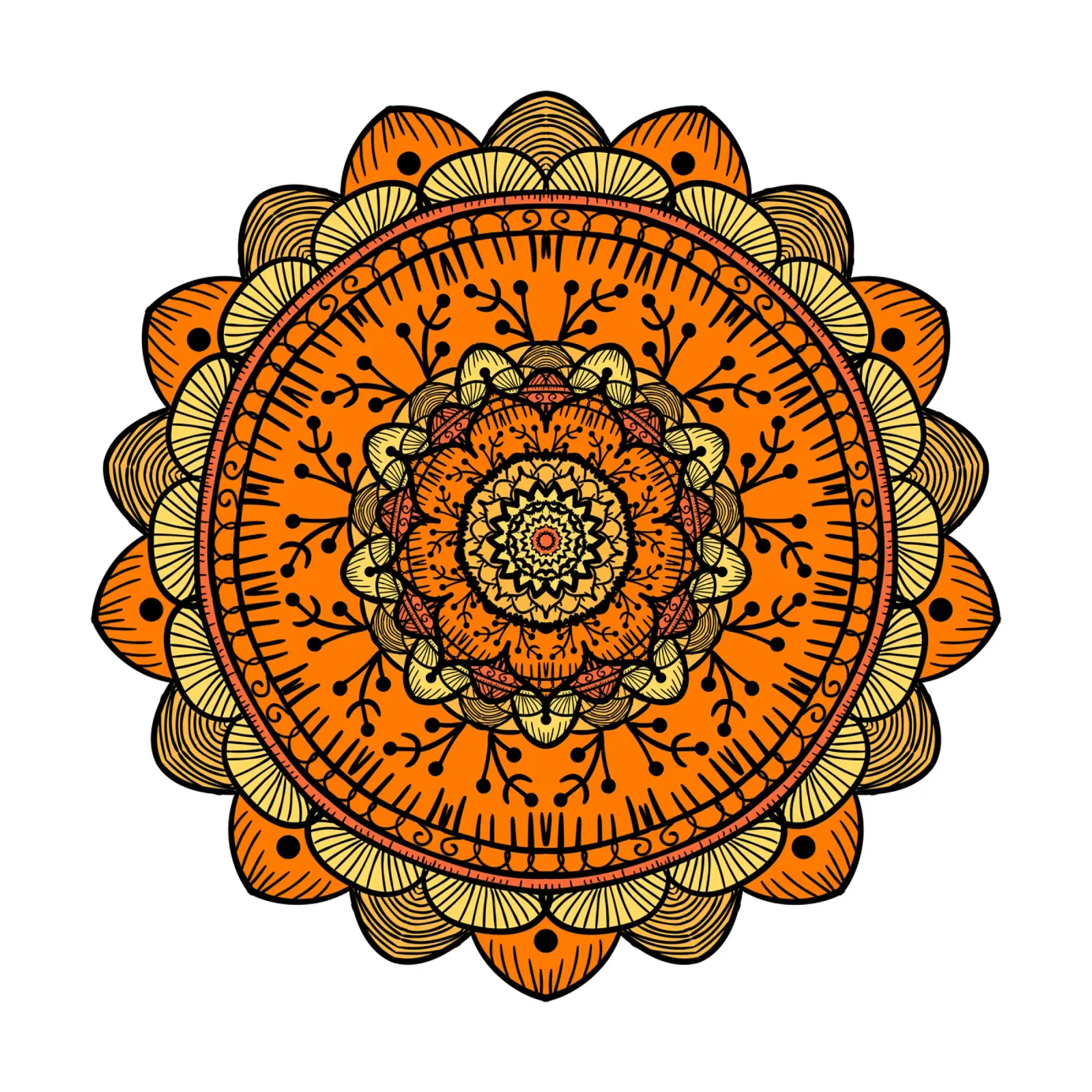 Mandala colorato pellicola backlit da Spiritual Touch