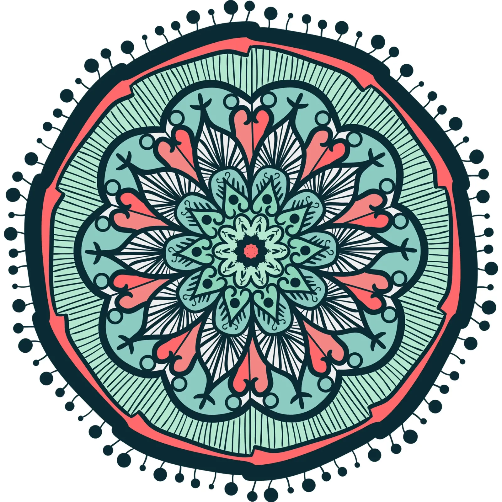 Mandala colorato pellicola backlit da Spiritual Touch