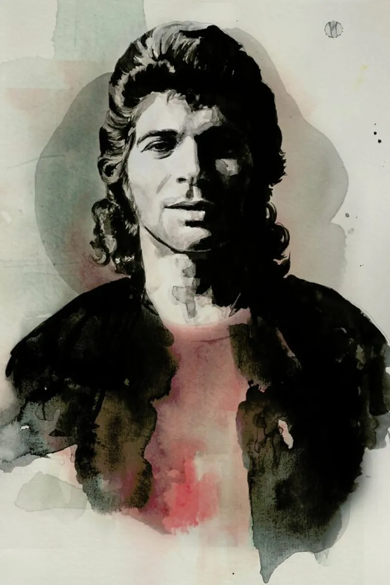 Camaron de la Isla poster con telaio in plastica da David Diehl