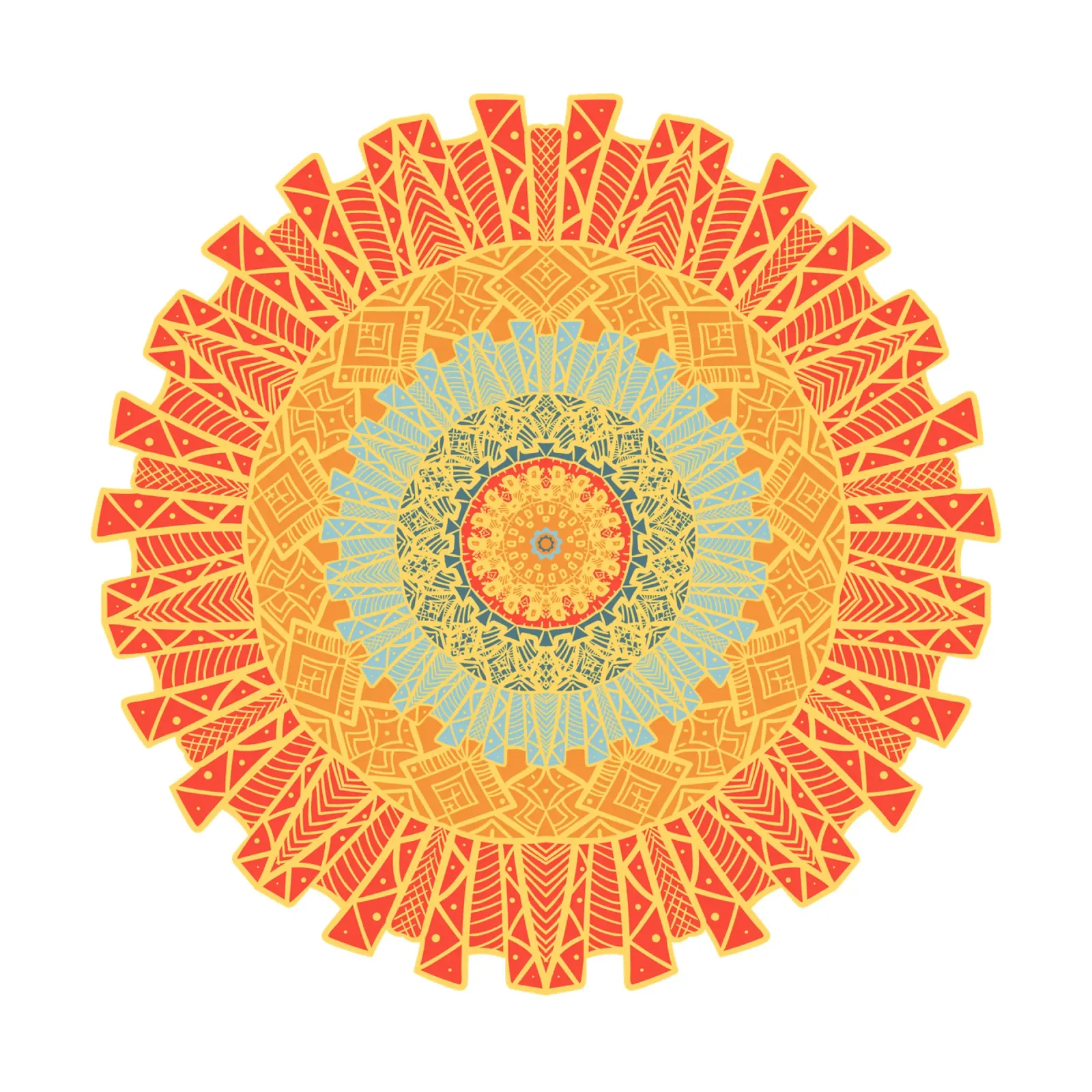 Mandala colorato pellicola backlit da Spiritual Touch