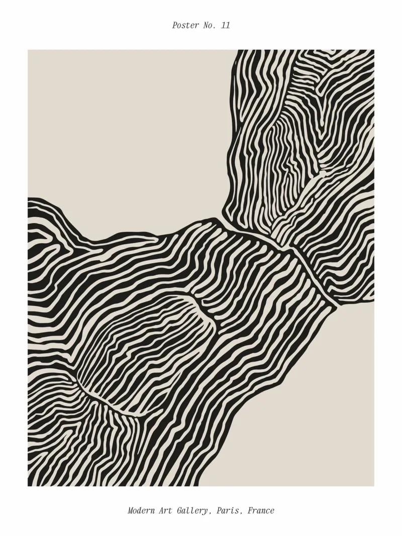 Modern Art Poster No 01 carta hahnemühle da treechild