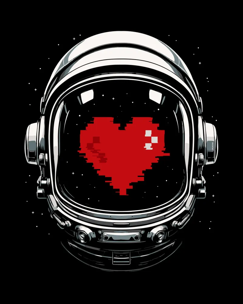 L'amore degli astronauti per lo spazio pellicola backlit da LM2KONE