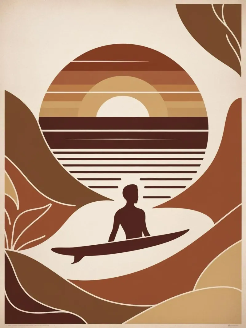 Sommer, Surf & Sonnenschein poster by Artsy Vibes
