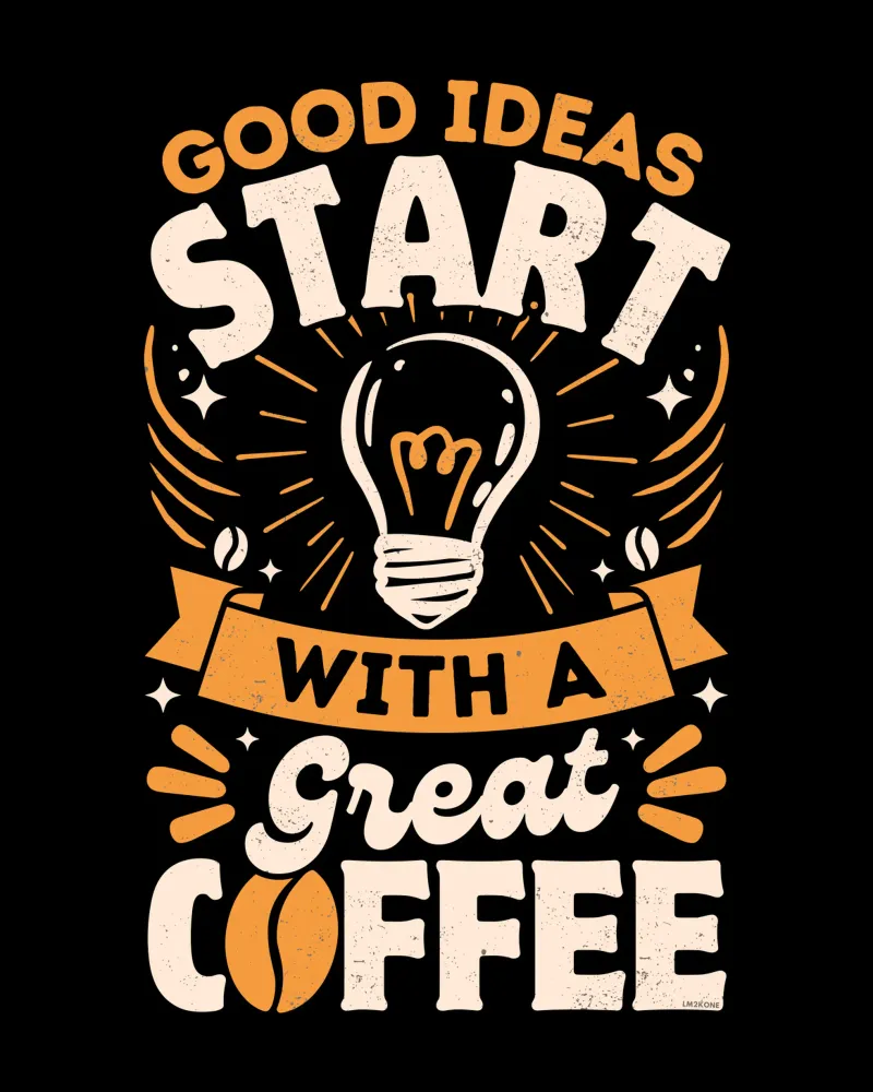 Le buone idee iniziano con un caffè pellicola backlit da LM2KONE