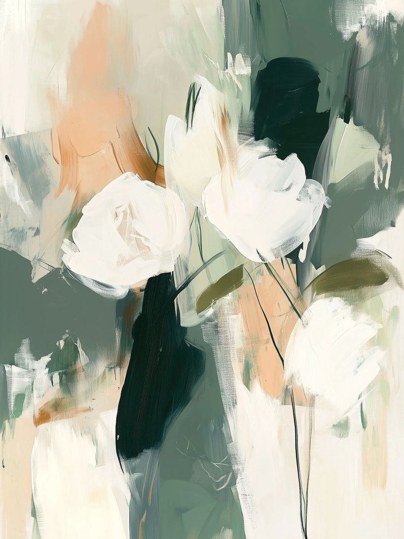 Fantaisie florale thème 2 poster de LaylaOzHome