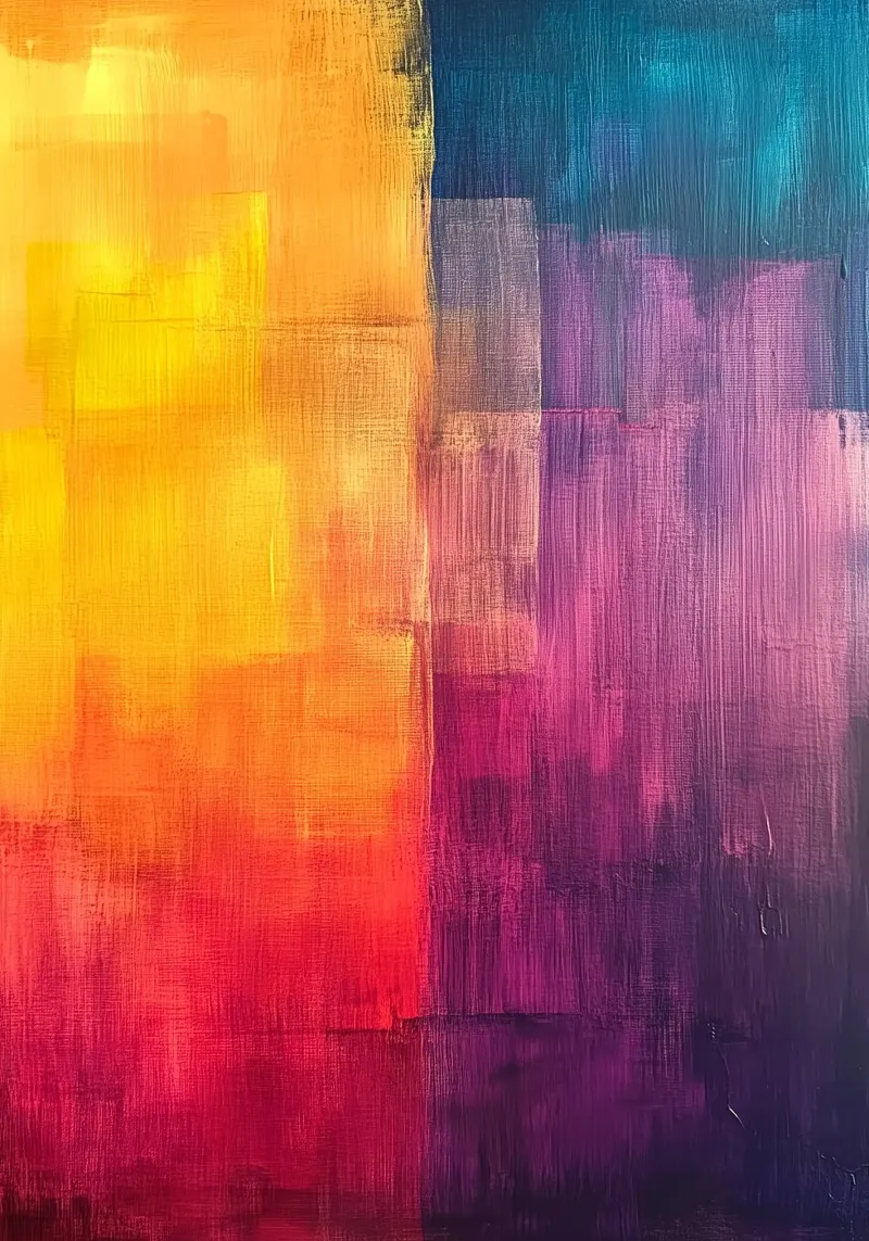 Modern abstraction colors canvas by Justyna Jaszke JBJart