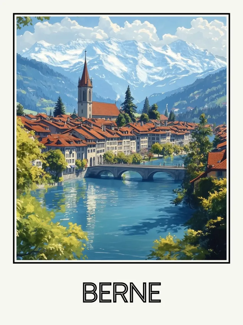 Berna poster con telaio in plastica da Frame the World