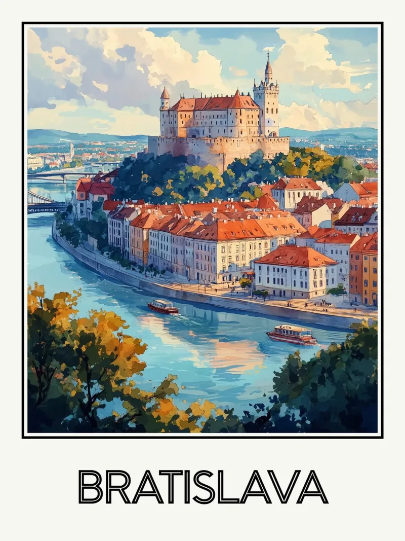 Bratislava poster da Frame the World