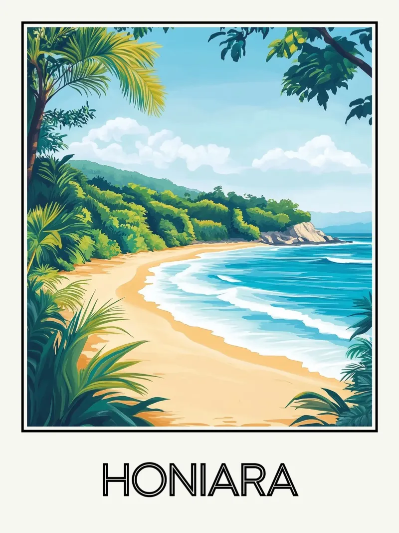 Honiara poster da Frame the World
