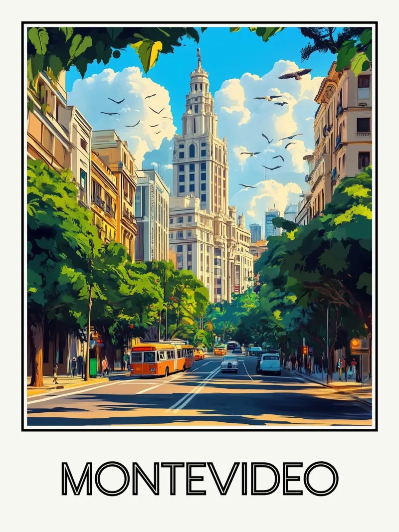 Montevideo plexiglass da Frame the World