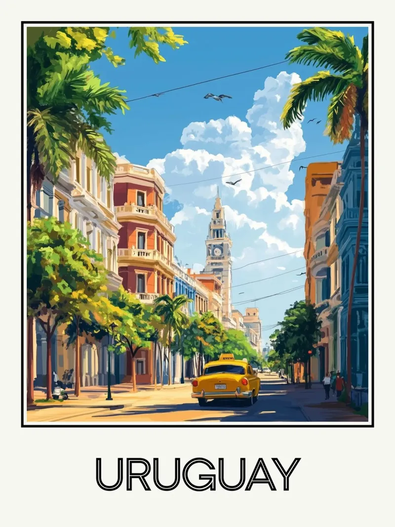 Uruguay alluminio dibond da Frame the World