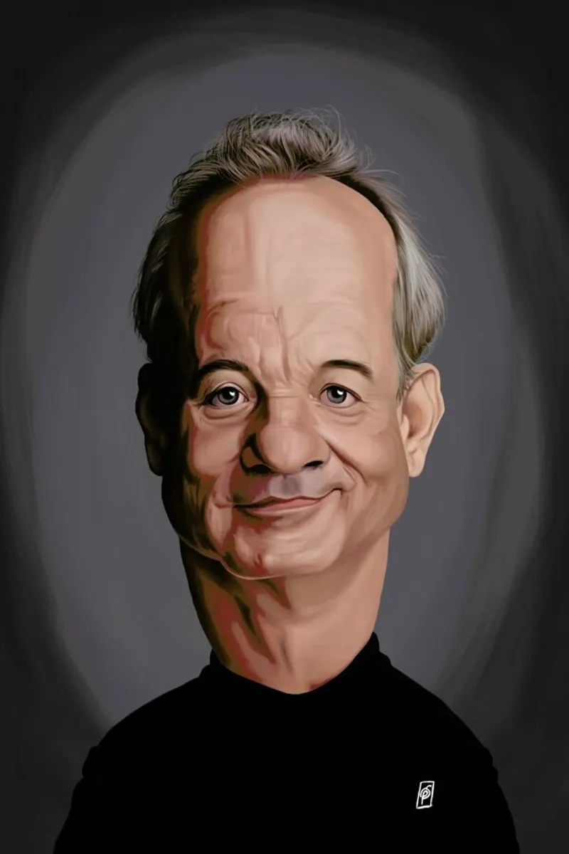 Bill Murray pellicola backlit da Rob Art | Illustration