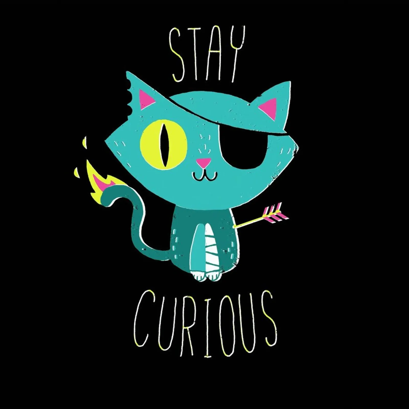 Stay Curious pellicola backlit da DinoMike