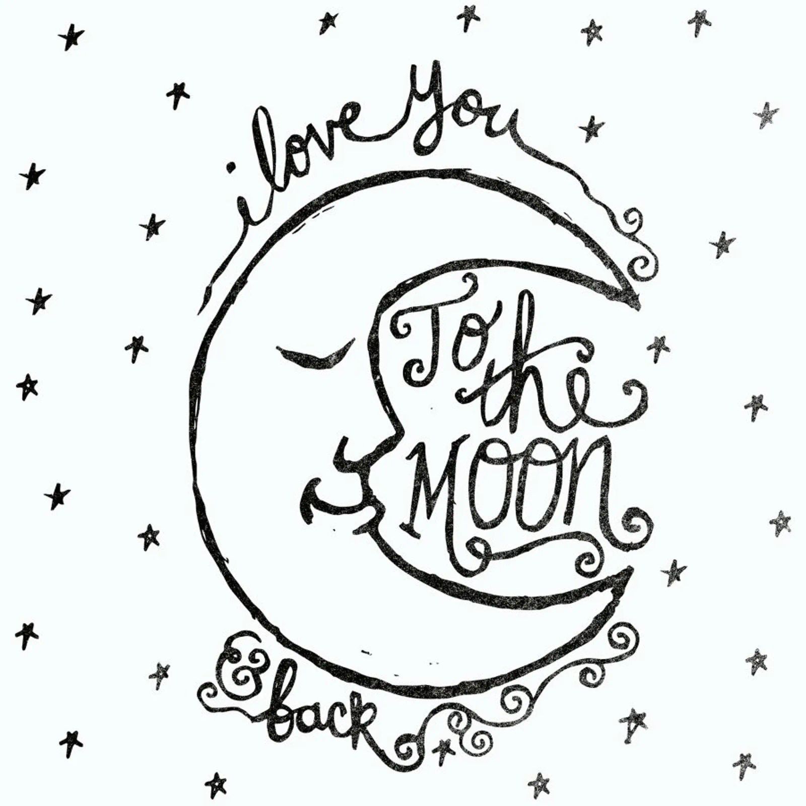 i love you to the moon & back poster de Matthew Taylor Wilson
