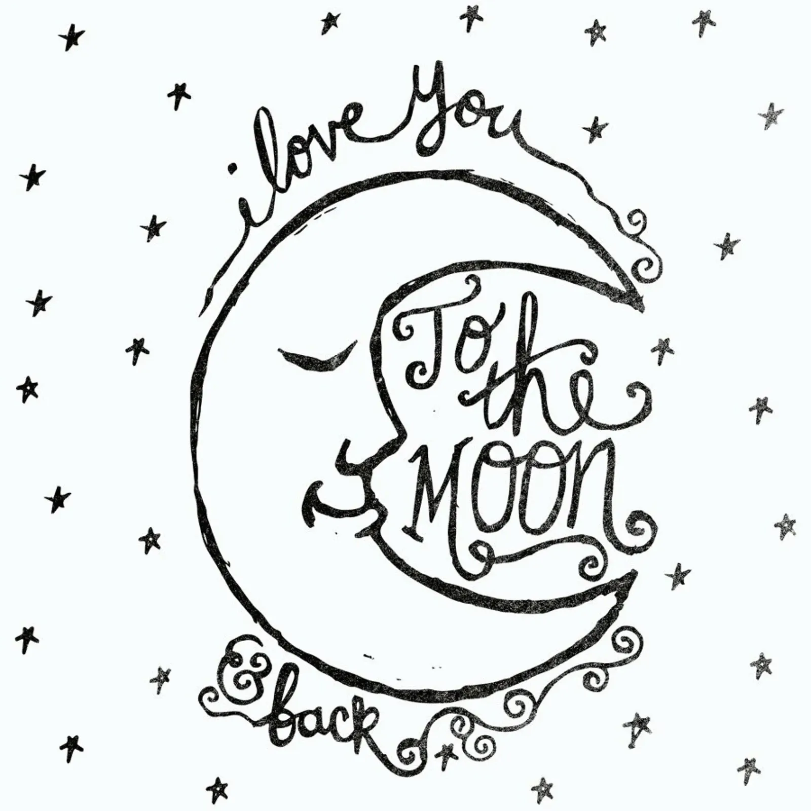 i love you to the moon & back pellicola backlit da Matthew Taylor Wilson