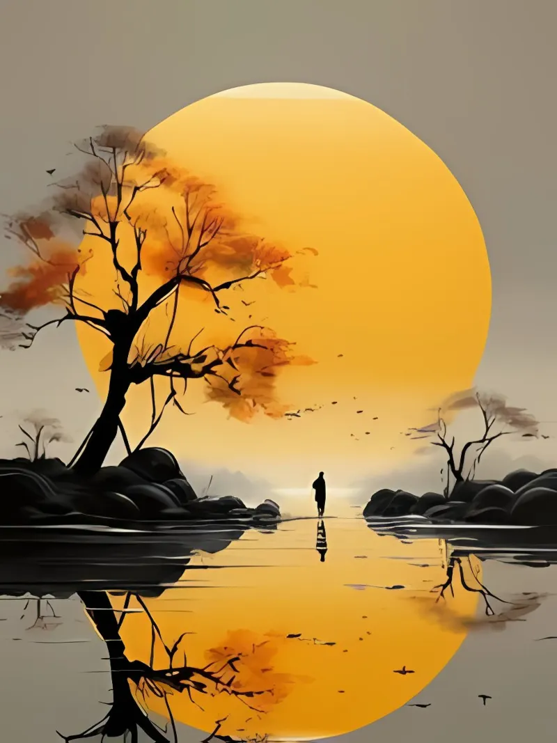 Minimalist Art 86 Backlit Folie von Erika C White