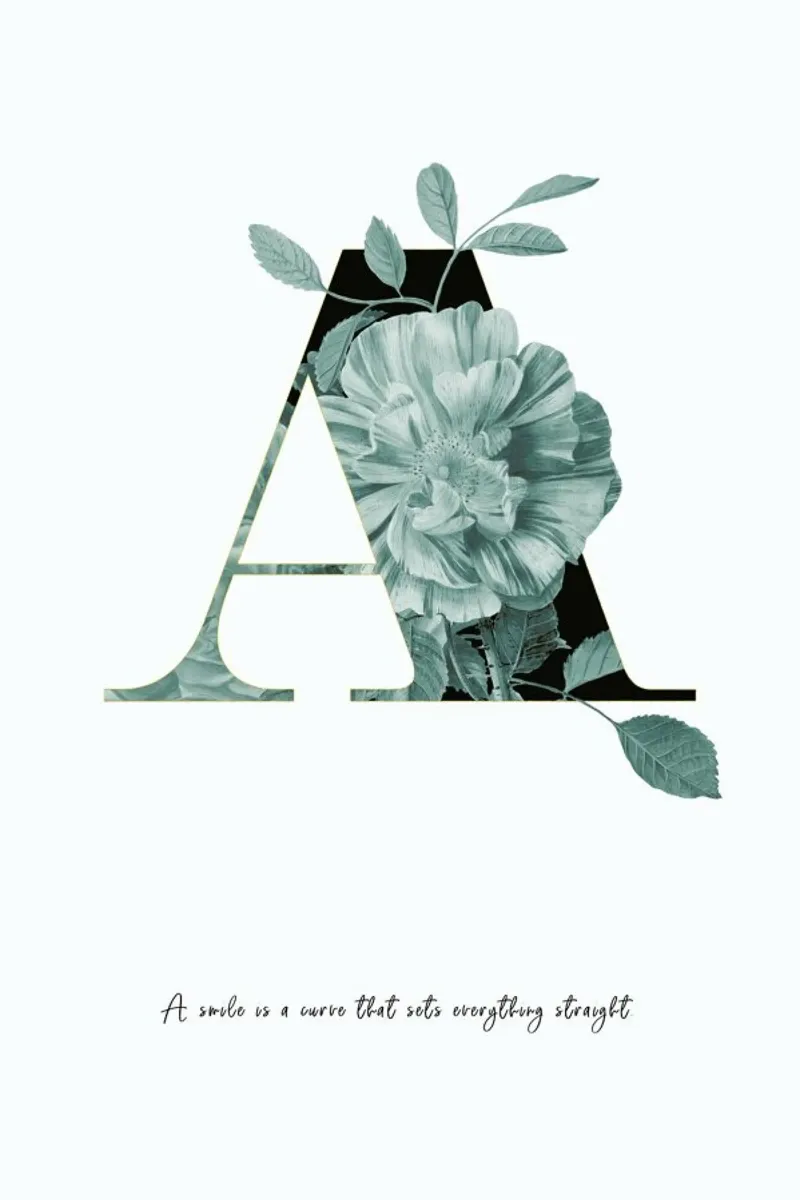 Flower Alphabet - A pellicola backlit da Froilein Juno