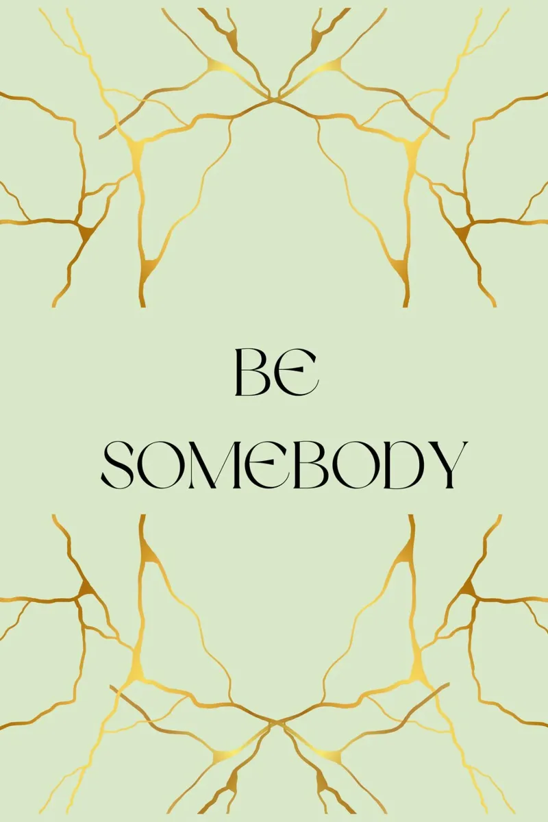 BE-SOMEBODY poster con telaio in plastica da AESTHETIC VIBES by Isabel