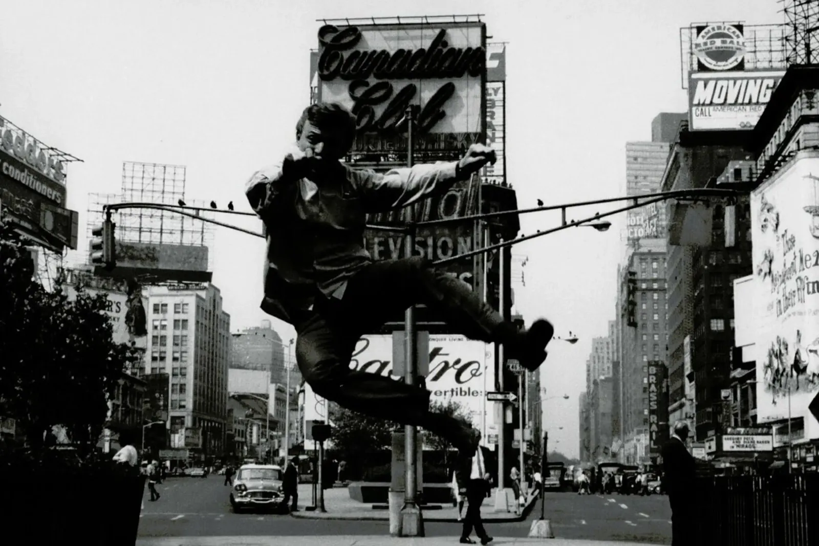 Tommy Steele at Times Square pellicola backlit da Gallery Print and Art Limited