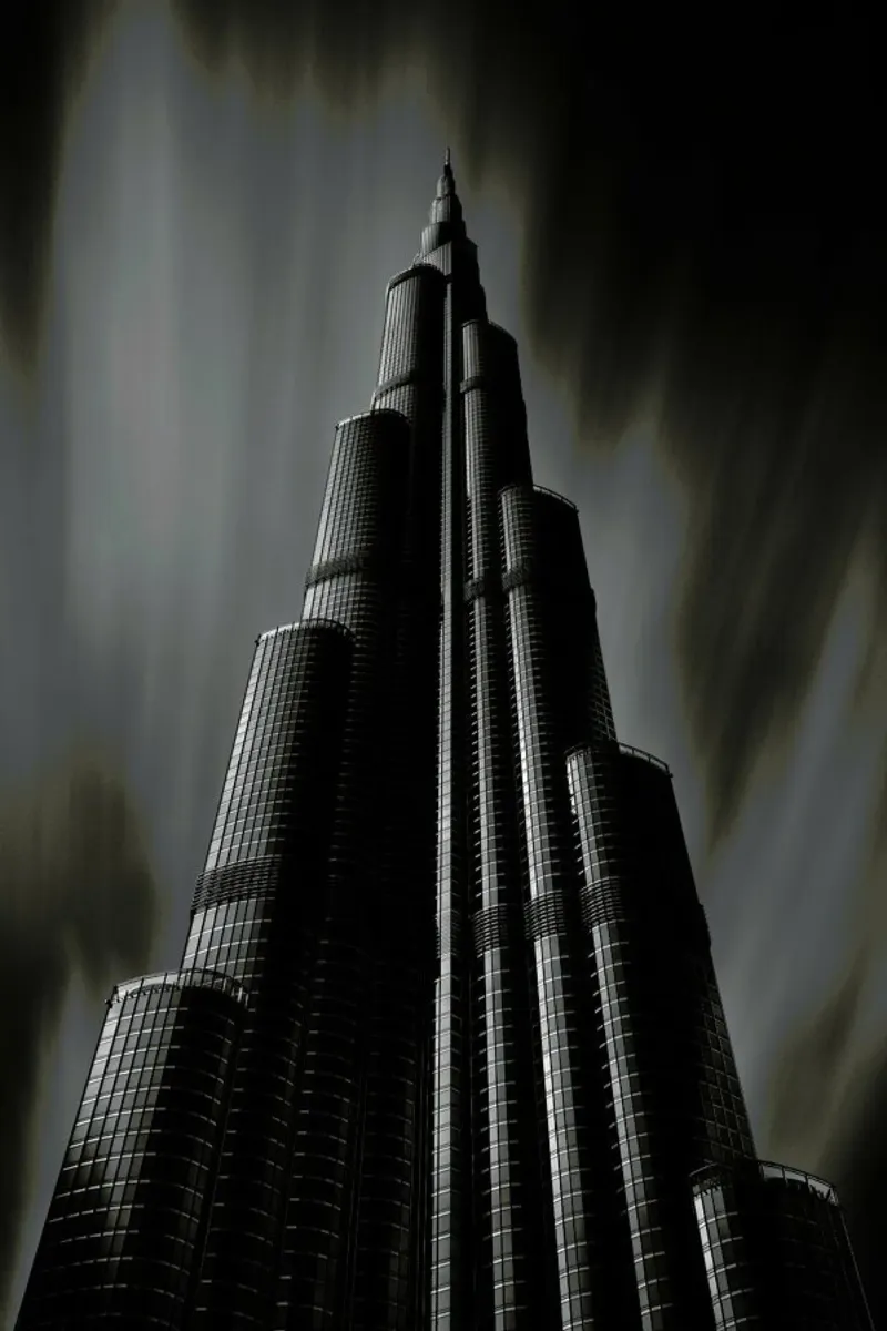 Burj Khalifa Study 1 pellicola backlit da Michael J. Reibert