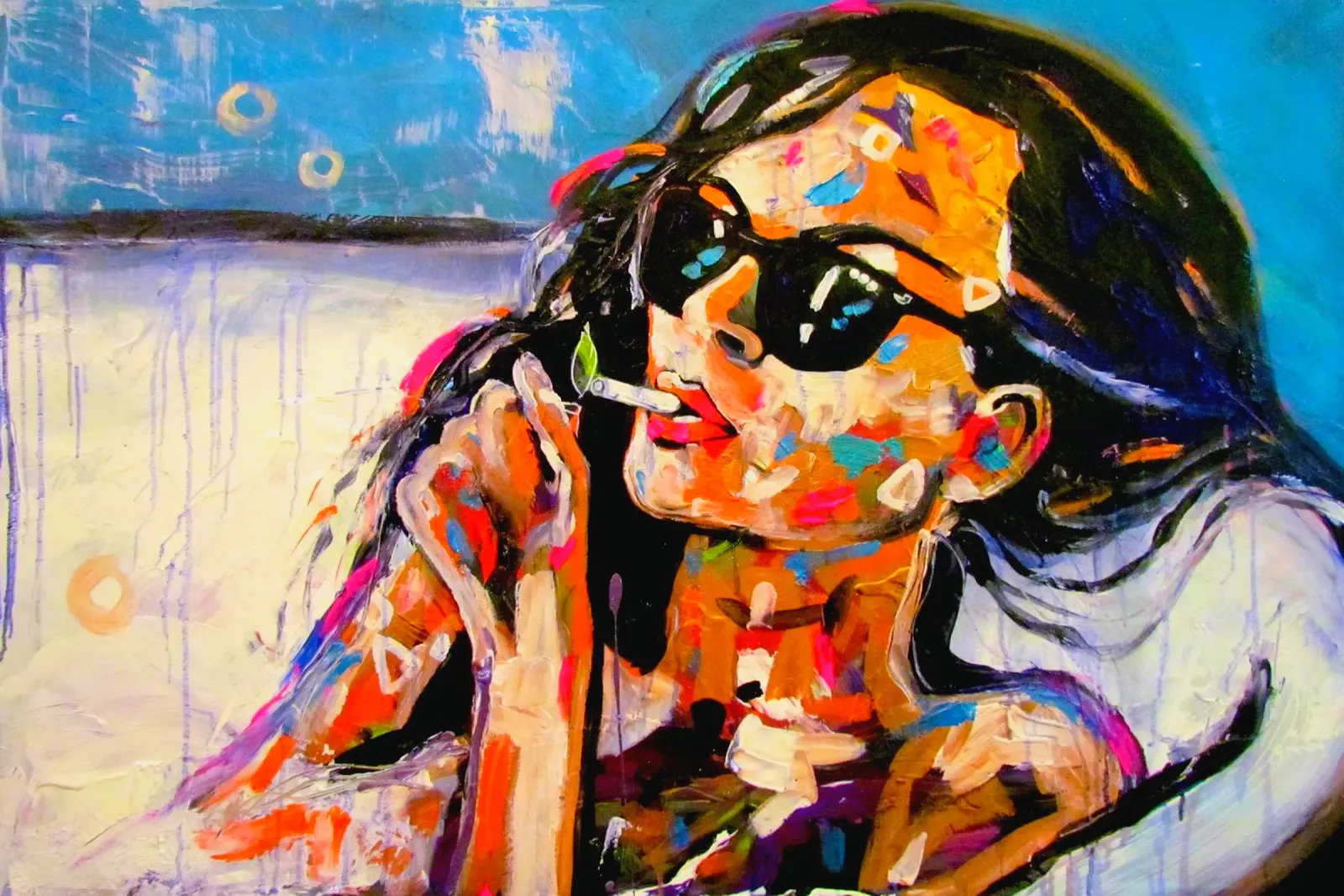 Relax / Entspannen poster con telaio in plastica da Happy 😃 Art 🎨 by Christine Schnoell