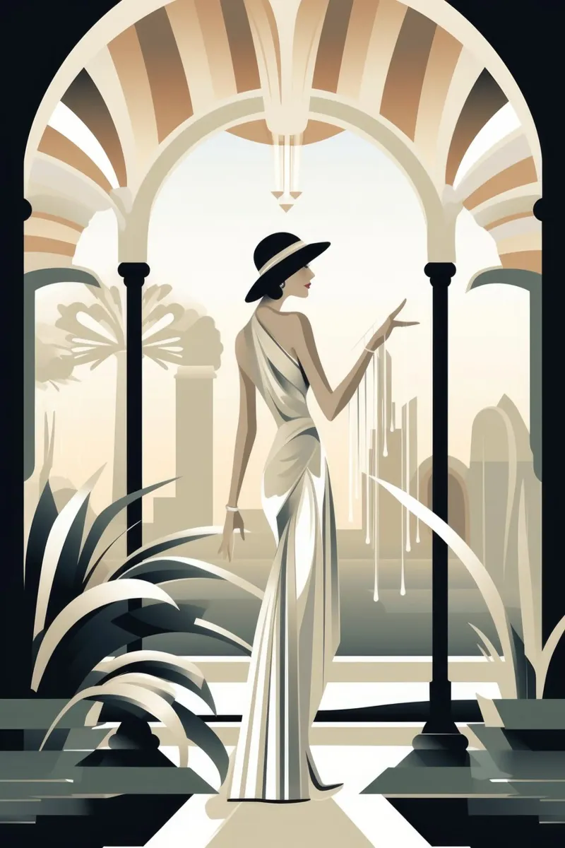 Art Deco Woman poster da Artful Muse