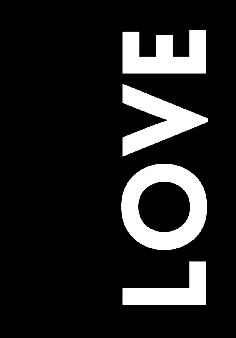 Love | minimalistisch Backlit Folie von DigiWunderwerk