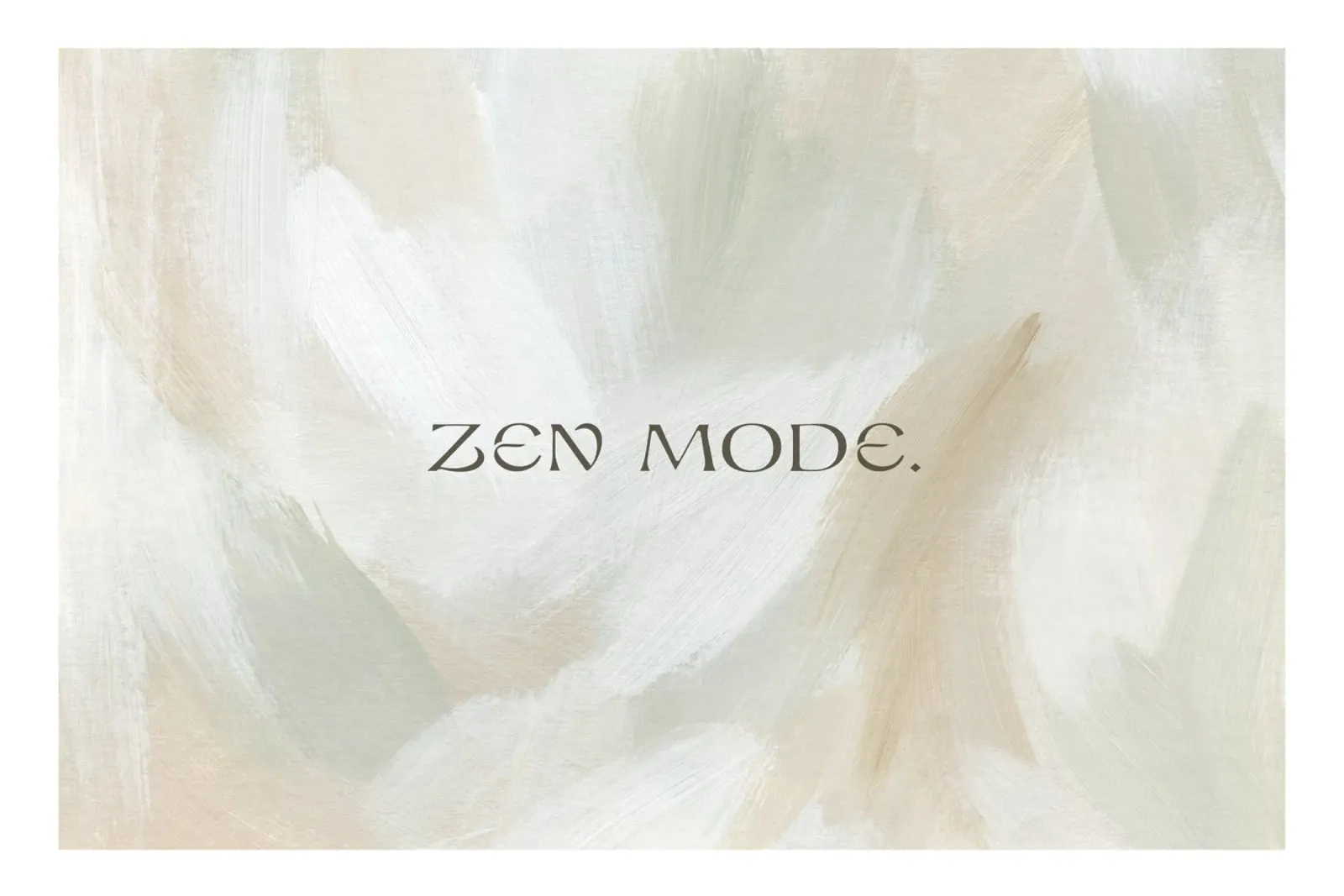 Zen Mode poster da treechild