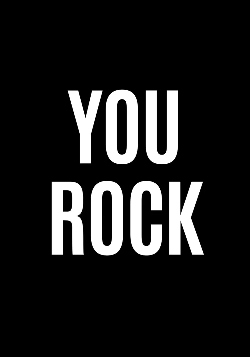 YOU ROCK poster da DigiWunderwerk